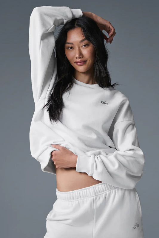 Accolade Crew Neck Pullover White
