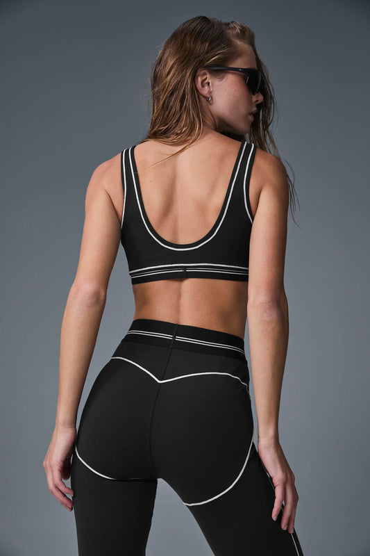 Airbrush Heart Throb Bra - Black